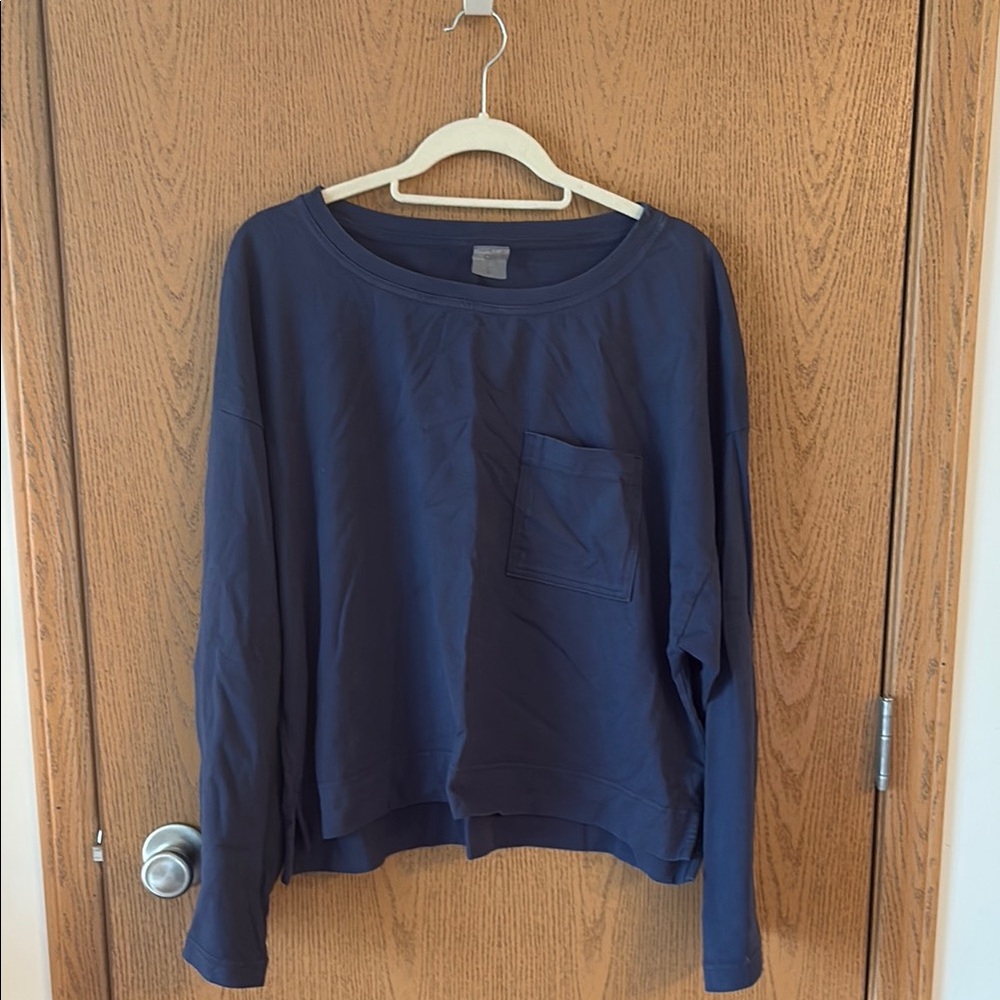 Calia Navy Blue Long Sleeve Top